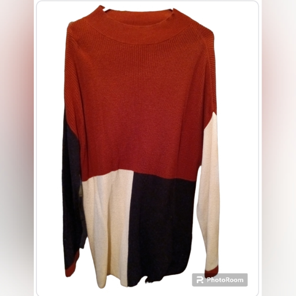 Apt. 9 Color Block Sweater NWOT